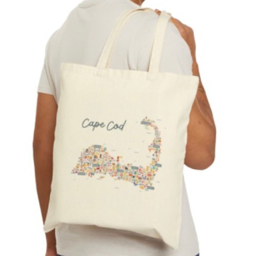 Cape Cod Map Tote - Picture 9 of 9